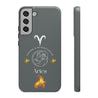 Aries Cell Phone Cases - Tough - Gray
