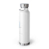 French Leo Copper Vacuum Insulated Bottle, 22oz - White