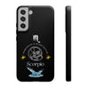 Scorpio Cell Phone Cases - Tough - Black