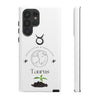 Taurus Cell Phone Cases - Tough - White