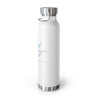 French Aquarius Copper Vacuum Insulated Bottle, 22oz - White