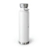 Leo Copper Vacuum Insulated Bottle, 22oz - White