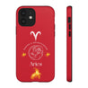 Aries Cell Phone Cases - Tough - Red