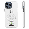 Taurus Cell Phone Cases - Tough - White
