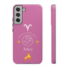 Aries Cell Phone Cases - Tough - Pink