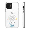 Pisces Cell Phone Cases - Tough - White
