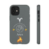 Aries Cell Phone Cases - Tough - Gray