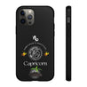 Capricorn Cell Phone Cases - Tough - Black