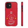 Aquarius Cell Phone Cases - Tough - Red