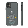 Gemini Cell Phone Cases - Tough - Gray