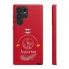 Aquarius Cell Phone Cases - Tough - Red