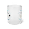 Pisces Frosted Glass Mug