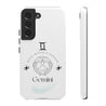 Gemini Cell Phone Cases - Tough - White