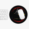 Aries Mouse Pad - Round & Black