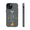 Aries Cell Phone Cases - Tough - Gray