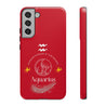 Aquarius Cell Phone Cases - Tough - Red