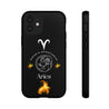 Aries Cell Phone Cases - Tough - Black