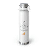 Sagittarius Copper Vacuum Insulated Bottle, 22oz - White