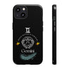 Gemini Cell Phone Cases - Tough - Black
