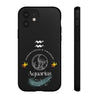 Aquarius Cell Phone Cases - Tough - Black