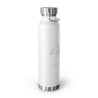 French Capricorn Copper Vacuum Insulated Bottle, 22oz - White