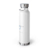 French Capricorn Copper Vacuum Insulated Bottle, 22oz - White