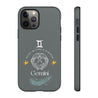 Gemini Cell Phone Cases - Tough - Gray