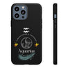 Aquarius Cell Phone Cases - Tough - Black