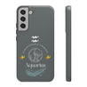 Aquarius Cell Phone Cases - Tough - Gray