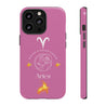 Aries Cell Phone Cases - Tough - Pink