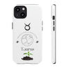 Taurus Cell Phone Cases - Tough - White