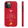 Aries Cell Phone Cases - Tough - Red