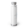 French Libra Copper Vacuum Insulated Bottle, 22oz - White