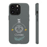 Gemini Cell Phone Cases - Tough - Gray