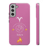 Aries Cell Phone Cases - Tough - Pink