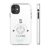 Gemini Cell Phone Cases - Tough - White