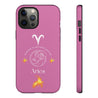 Aries Cell Phone Cases - Tough - Pink