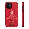 Taurus Cell Phone Cases - Tough - Red