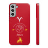 Aries Cell Phone Cases - Tough - Red