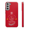 Aquarius Cell Phone Cases - Tough - Red