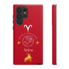 Aries Cell Phone Cases - Tough - Red
