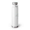 French Aquarius Copper Vacuum Insulated Bottle, 22oz - White