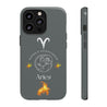 Aries Cell Phone Cases - Tough - Gray
