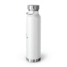 Leo Copper Vacuum Insulated Bottle, 22oz - White