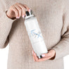 French Sagittarius Copper Vacuum Insulated Bottle, 22oz - White