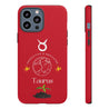 Taurus Cell Phone Cases - Tough - Red