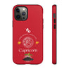 Capricorn Cell Phone Cases - Tough - Red