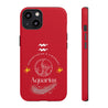 Aquarius Cell Phone Cases - Tough - Red