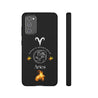 Aries Cell Phone Cases - Tough - Black