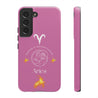 Aries Cell Phone Cases - Tough - Pink